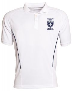 Egglescliffe School PE Polo Shirt - White/Navy