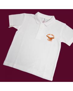 Vane Road Primary White Polo Shirt w/Logo