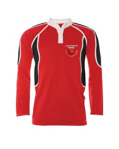 Northfield College Boys Red/White Reversible Rugby Jersey w/Logo