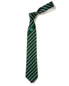 Greenfield Green/White School Tie (year 8-11)