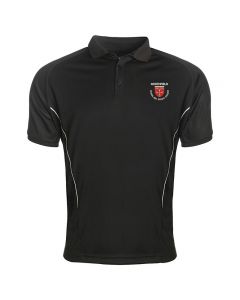 Northfield College Boys PE Black/White Polo w/Logo