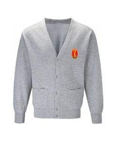 St Pauls Girls Grey Cardigan w/Logo