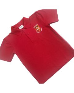 Glebe Red Polo Shirt w/Logo