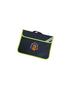 Aycliffe Navy/Fluorescent Trim Bookbag w/Logo