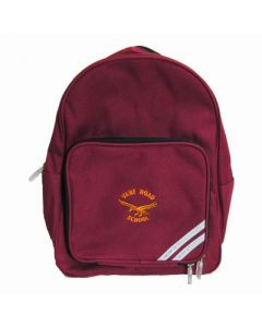 Vane Road Primary Maroon Backpack w/Logo