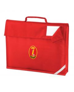 St Pauls Red Book Bag w/Logo
