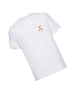 Glebe White P.E T-Shirt w/Logo