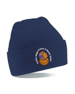 Aycliffe Navy Ski Hat w/Logo
