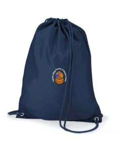 Aycliffe Navy Gym Bag w/Logo (Optional)