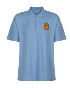 Aycliffe Sky Blue Polo Shirt w/Logo