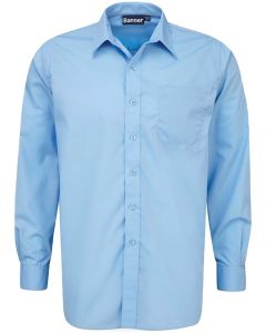 Boys Long Sleeved Shirts -Twin Pack – Blue
