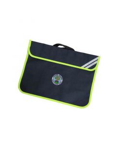 Aycliffe Navy/Fluorescent Trim Bookbag w/Logo
